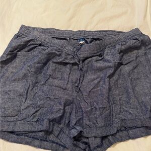 Women's Blue Chambray Shorts